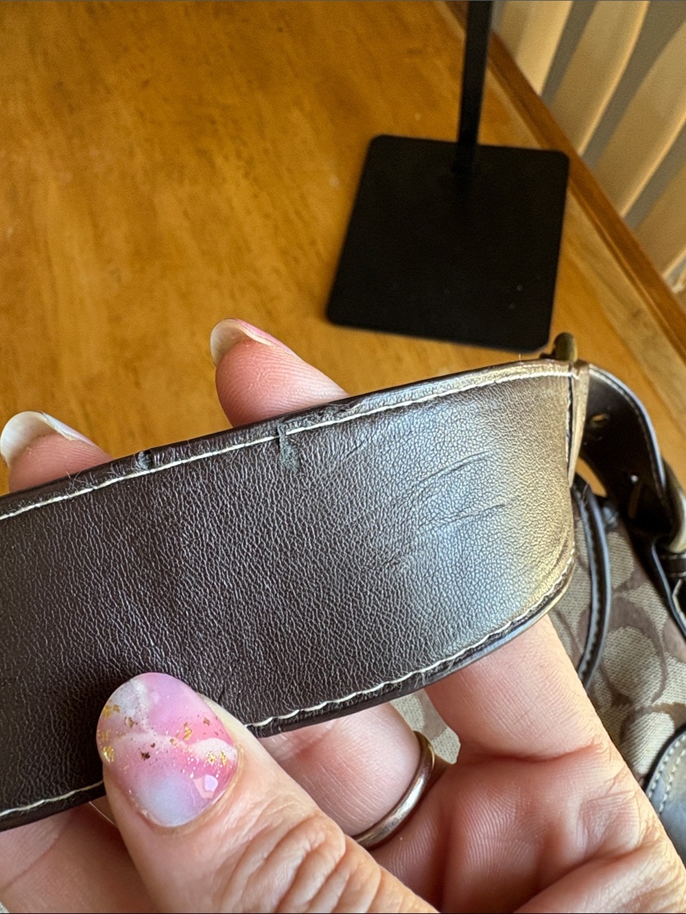 Coach Soho Brown Signature Shoulder Bag - Picture 5 of 10